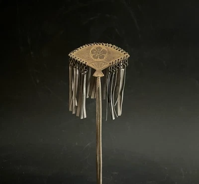 Abanico horquilla japonés vintage Bira Kanzashi con motivo floral Foto 1 de 4