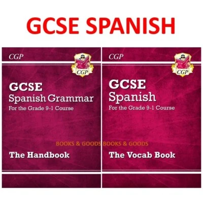 GCSE Spanish Grammar Handbook & Vocabulary Book Key Stage 4 Cgp - Image 1 of 4