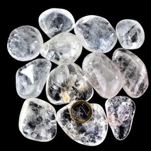 500 g XXL Bergkristall klar Trommelsteine A - Qualität Brasilien Ø 30 - 60 mm - Bild 1 von 6