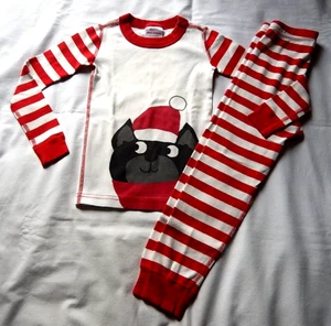 Hanna Andersson Organic Christmas Dog Long John Pajamas size 110 (U.S. 5) - Picture 1 of 5