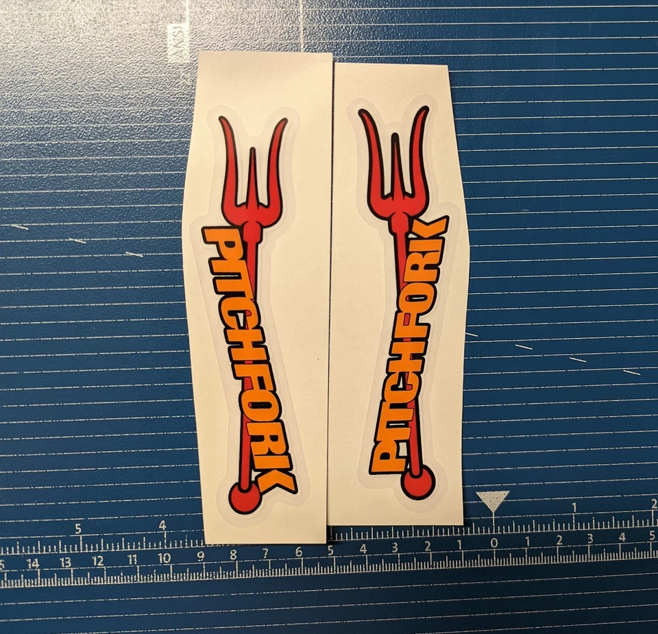 Calcomanías de horquilla para bicicletas S&M Foto 1 de 1