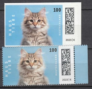 BRD 2023 Mi.3748+3751 als Postfrische** Werte- „Katze“ MNH - Bild 1 von 2