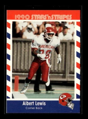 1990 Asher Candy Stars 'n Stripes #8 Albert Lewis - Image 1 of 2