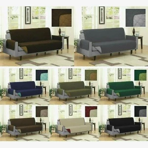 Furniture Protector Reversible Microfiber Pet Sofa Loveseat Chair Cover 8 Colors - Picture 1 of 84