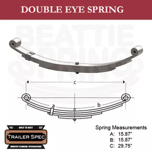 Trailer Leaf  Spring Double Eye 15.87" x 15.87" / 29.75" Long / 1250lbs - Bild 1 von 1