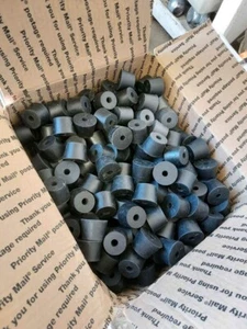 25 #7 Solid Rubber Stopper Center hole For water fountain pump Cord pass through - Picture 1 of 7