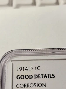 1914-D Lincoln Wheat Cent NGC Good Details Corrosion - Picture 1 of 5