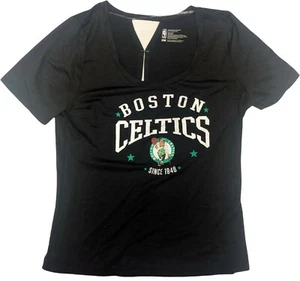 Boston Celtics Women’s Short Sleeve Shirt Black SMALL 4/6 - Picture 1 of 1