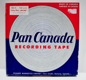 VTG Pan Canada Recording Tape 1800ft Kramer Magnetics Type M-10 Mylar - Picture 1 of 7