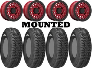 Kit 4 Tensor DSR37 65 Duro 37x10-15 on Parker Beadlock Red Nar VIK - Picture 1 of 5