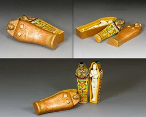 KING & COUNTRY ANCIENT EGYPT AE088 KING TUT'S MUMMY WITH BACKDROP - Picture 1 of 5