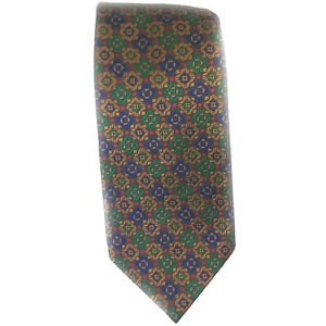 Vintage Wemblon by Wembley Striped Geometric Polyester Tie 3.75 x 56 - Picture 1 of 2