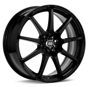 1 Enkei EDR9 Wheel 15x6.5 4x114.3 4x100 Black Rims +38mm 4x4.5 - Picture 1 of 1