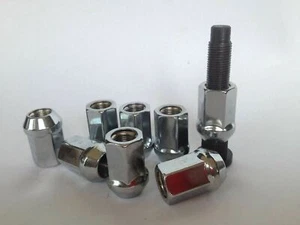 Ford Cortina 62-66. Ford Escort 72-75 16pcs Racing Open End Chrome Wheel Nuts - Picture 1 of 3