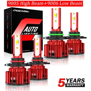 Fit 88-98 Chevy C10 C/K GMT400 Pickup Truck 1500/2500 4x LED Headlight Bulbs - Picture 1 of 14