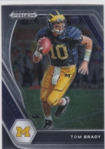 TOM BRADY PRIZM Draft Picks Football Card MICHIGAN WOLVERINES Patriots Bucs NFL - Picture 1 of 2