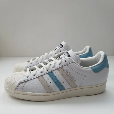 Adidas Superstar "Cream White Preloved Blue Grey" - Men's Size 12 - GZ9381 - Image 1 of 4