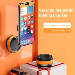 Support de téléphone magnétique pour aspirateur en alliage de zinc monté sur voiture pour voiture/gym/miroir - Photo 1 sur 23