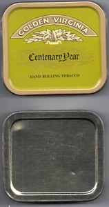 TIN – GOLDEN VIRGINIA CENTENARY YEAR (1977) TOBACCO TIN - Picture 1 of 3