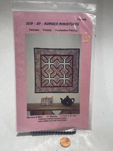 Sew By Number Miniatures Mormor's Mini 3" Blocks 17.5" X 17.5" #CMQ040 - Picture 1 of 2
