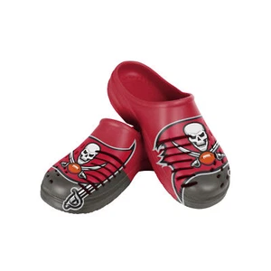 FOCO NFL Men's Tampa Bay Buccaneers 2023 Colorblock Big Logo Clogs - Picture 1 of 7