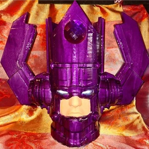 Fantástico cubo de palomitas de maíz iluminado Galactus gigante impreso en 3D LED hecho a pedido - Imagen 1 de 5
