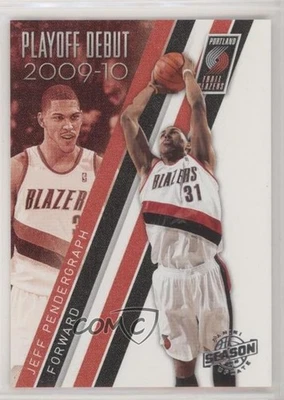 2009-10 Panini Season Update Playoff Debut Silver /99 Jeff Pendergraph Rookie RC - Image 1 of 2