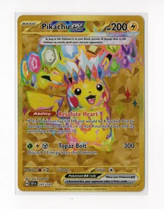 Pikachu ex 247/191 Gold Hyper Rare Pokemon SV08: Surging Sparks NM - Picture 1 of 2