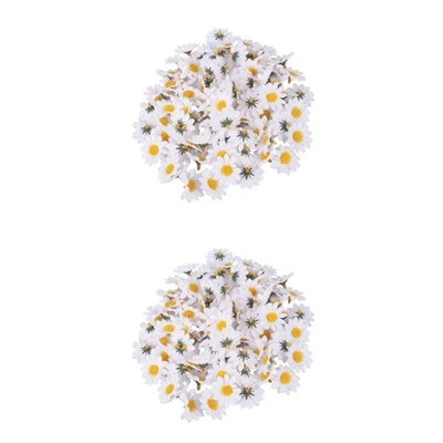  2 Count Margeriten Blüten Künstlich Partydekoration Winzige Künstliche Blumen - Bild 1 von 4