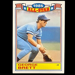 1986 Topps Glossy All-Stars #4 George Brett Kansas City Royals -- Casi nuevo - Imagen 1 de 2