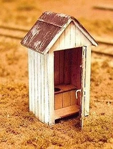 BTS (Better Than Scratch) 23005 HO Scale "One Holer" Outhouse Kit - Picture 1 of 1