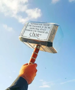 1:1 Scale Full Resin Avengers Thor Hammer 1:1 Replica Prop Mjolnir cosplay USA - Picture 1 of 5