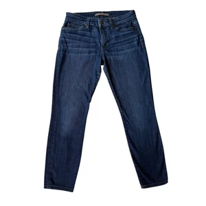 Joe's Vaqueros Ajustados Elásticos 27 Petite Azul Lavado Oscuro Botón Cremallera Cinco Bolsillos - Imagen 1 de 9