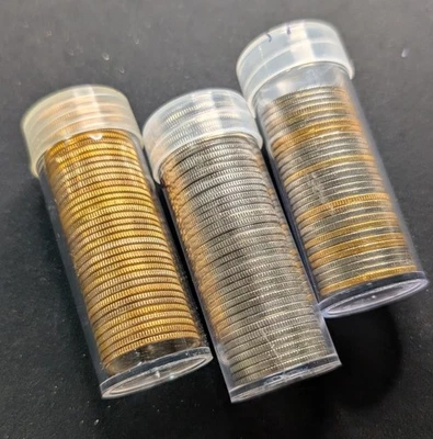 $27.25 in Plated US Quarters ~ Gold, Platinum, Dual Colored ~2000-2019 Mixed 25c - Image 1 of 4