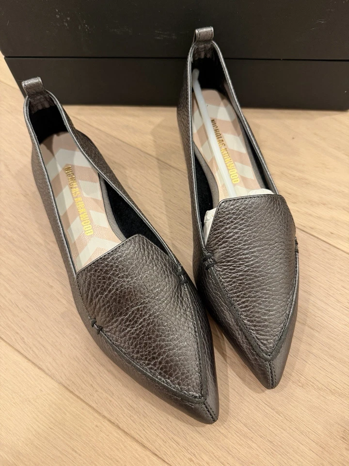 Мокасины Nicholas Kirkwood Beya металлик кожа размер 5 - Изображение 1 из 3