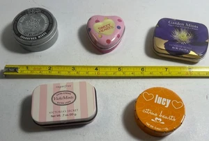 Lot Of 5 Vintage Tins Collectibles Advertising  Decorative Candy Tins - Picture 1 of 4