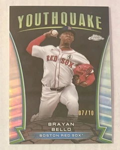 Brayan Bello/10 NEGRO 2024 Topps Chrome Update #YQ-100 Youthquake Red Sox - Imagen 1 de 2
