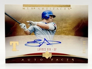 2005 Upper Deck Artefacts Auto Facts Laynce Nix Auto 326/599 Texas Rangers - Photo 1/2