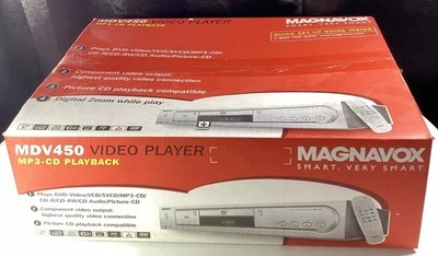 Reproductor de DVD Magnavox MDV450SL21 nuevo en caja nunca abierto MP3 CD 2008 Foto 1 de 4