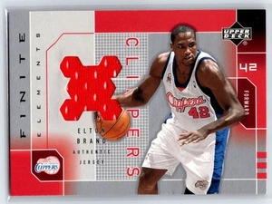 2002-03 Upper Deck Finite Elton Brand Game Used Jersey Card Clippers #EB-J - Picture 1 of 2