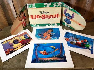Exclusive Disney Store Lilo and Stitch Lithograph Portfolio Set of 4 Prints  - Picture 1 of 14