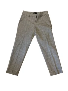 Talbots Petites 4P Hose - Neu mit Etikett - schwarz & weiß Hahnentritt - Rüschen Taschen Details - Bild 1 von 10