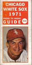 1971  Chicago White Sox Baseball Media Guide  Chuck Tanner GOOD