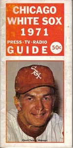 1971 Chicago White Sox Baseball Media Guide Chuck Tanner GUT - Bild 1 von 1