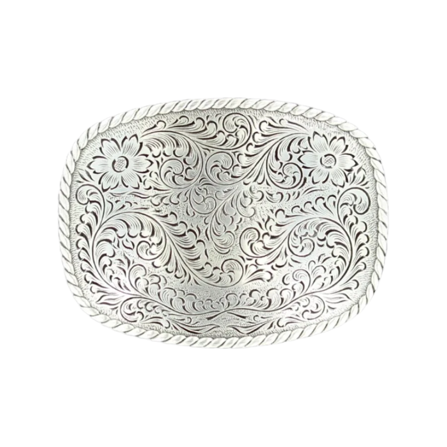 Nocona Mens Scrolled Rectangle Belt Buckle 37234 - Image 1 of 1