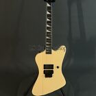 Niestandardowa gitara elektryczna Firebird kremowa żółta mahoń ciało połysk farba FR mostek