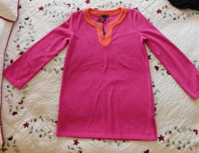 NUEVO CON ETIQUETAS Talbots Mujer Talla XS Terry Francés Playa Piscina Traje de Baño Cubrir Túnica Vestido Foto 1 de 4