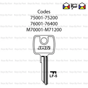 Filing Cabinet Keys Cut Codes 75001-75200 - M70 001-M71 200 - 76001-76400 - Picture 1 of 3