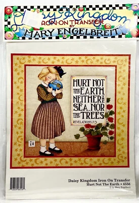 NUEVO 1990 Daisy Kingdom Hurt Not The Earth 6556 Iron On Fashion Transfer 11889 Foto 1 de 2