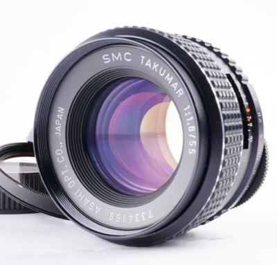 N.MINT SMC PENTAX TAKUMAR 55mm f/1.8 MF Standard Lens For M42 w/ Filter JAPAN - Bild 1 von 4